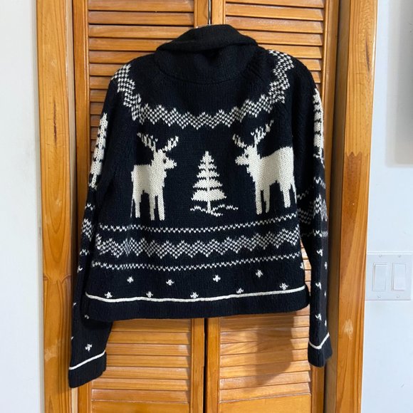 NEW $395 THE GREAT Reindeer Lodge Cardigan Sweater - Picture 11 of 13